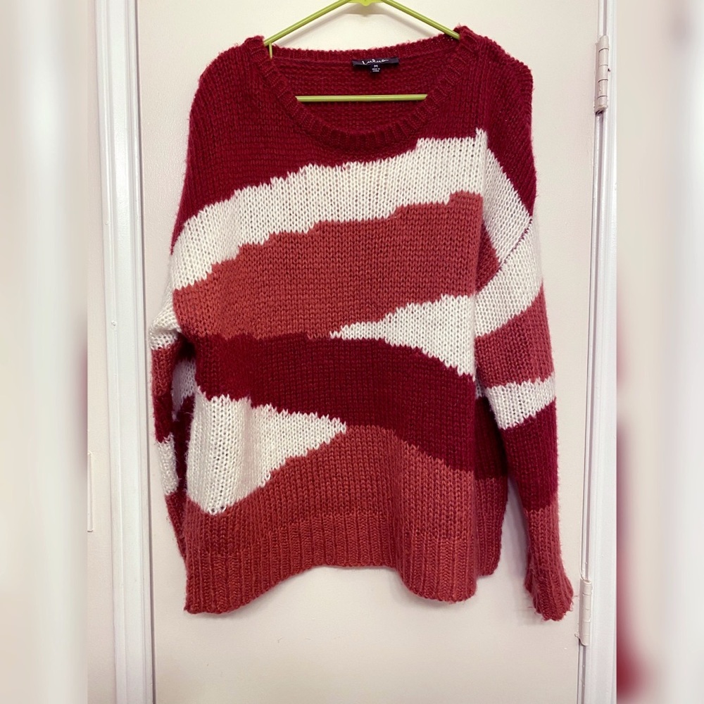 Lulus Mauve Color Block Sweater